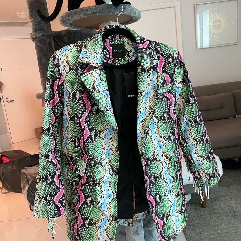 Snakeskin nasty gal jacket